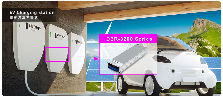 DBR-3200&DBU-3200系列3200W數(shù)字化薄型1U高度可并聯(lián)高效率智能充電器 (具主動(dòng)式PFC) 