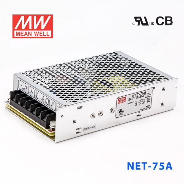 NET-75A/B/C/D 75W +5V/12V/15V/2V三路輸