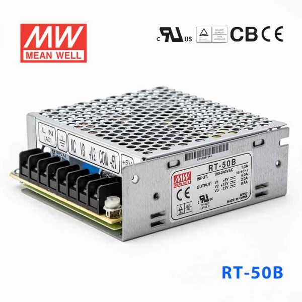 明緯電源RT-50B 50W +5V5A 12V2.5A 
