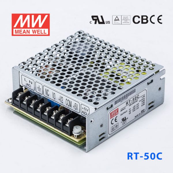 明緯電源RT-50C 50W +5V5A +15V2A -