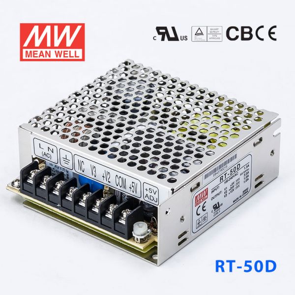 明緯電源RT-50D 50W +5V5A +24V1.5A
