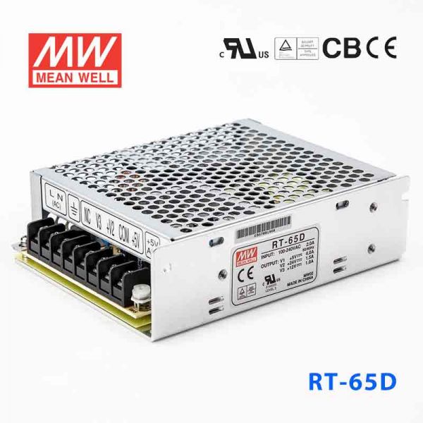 明緯電源RT-65D 65W +5V8A +24V2A +